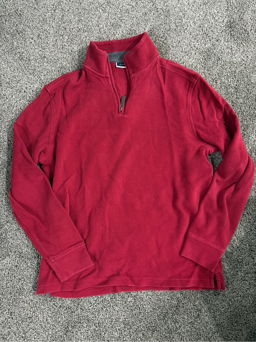 Club Room Men's Red Half-Zip Pullover Sweater